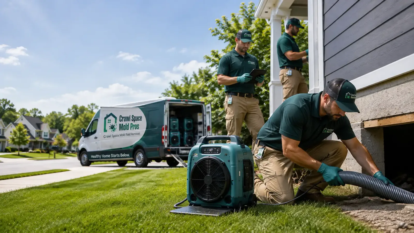 Crawl Space Mold Removal in Aspinwall, IA